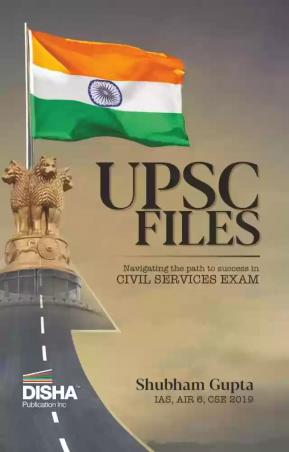 Book cover number 1 for UPSC Files written by Shubham Gupta published by Disha Publication