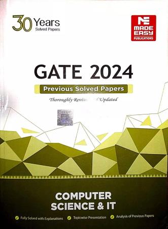 Cover for GATE-2024 : Computer Science and IT Previous Solved Papers