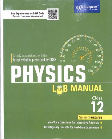 Cover for CBSE Physics Lab Manual Class 12