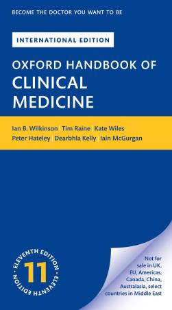 Book cover number 1 for Oxford Handbook Of Clinical Medicine written by Ian B. Wilkinson, Tim Raine, Kate Wiles, Peter Hateley, Dearbhla Kelly, Iain McGurgan published by Oxford University Press