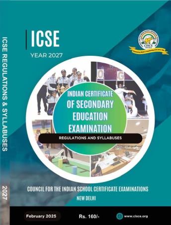 Book cover number 1 for ICSE Regulations & Syllabuses Year 2027 written by NA published by Council For The Indian School Certificate Examinations