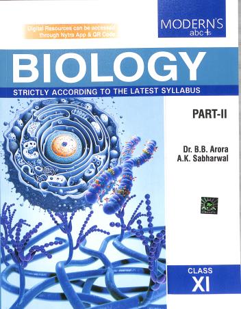 Book cover number 2 for Modern's abc+ Of Biology Class-11 Part 1 & 2 (2025-26) written by B. B. Arora, A. K. Sabharwal published by Modern Publishers