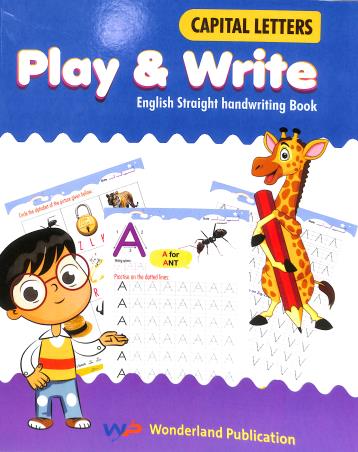 Book cover number 1 for Capital Letters Play & Write written by NA published by Wonderland Publication
