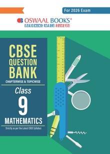 Book cover number 1 for Oswaal CBSE Question Bank Chapterwise & Topicwise Class 9 Mathematics (2026 Exam) written by NA published by Oswaal Books