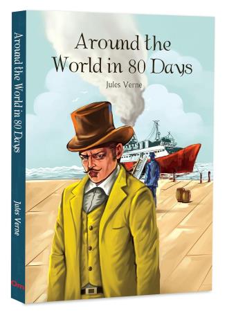 Book cover number 1 for Around The World In 80 Days written by Jules Verne published by Om Books