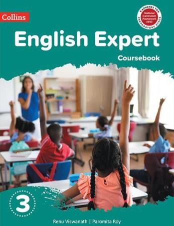 Book cover number 1 for Collins English Expert Coursebook Class 3 NCF 2023 written by Renu Viswanath, Paromita Roy published by Harper Collins Publishers