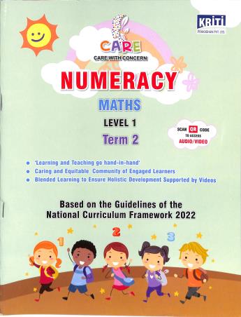 Book cover number 1 for Care Numeracy Maths Level 1 Term 2 (NCF) written by NA published by Kriti Prakashan Private Limited