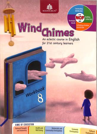 Book cover number 1 for Wind Chimes Workbook 8 (CISCE) NCF 2023 written by NA published by Madhubun Educational Books