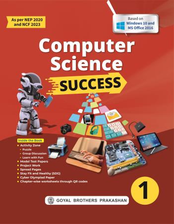 Book cover number 1 for Computer Science Success 1 (NEP 2020 / NCF 2023) written by NA published by Goyal Publishers & Distributors Pvt. Ltd.