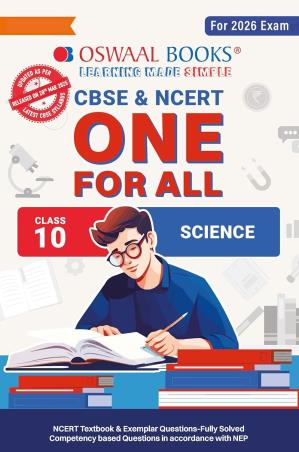 Book cover number 1 for Oswaal CBSE & NCERT One For All Science Class 10 (For 2026 Exam) written by NA published by Oswaal Books