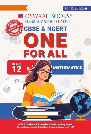 Book cover number 1 for Oswaal CBSE & NCERT One For All Mathematics Class 12 (For 2026 Exam) written by NA published by Oswaal Books