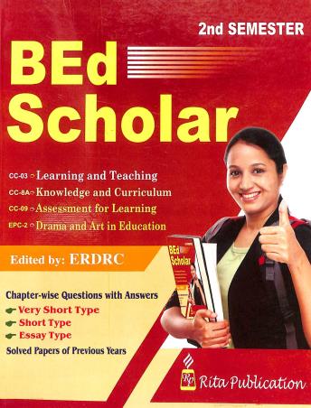 Book cover number 1 for BEd Scholar Semester 2 (2025-26) written by NA published by Rita Publication