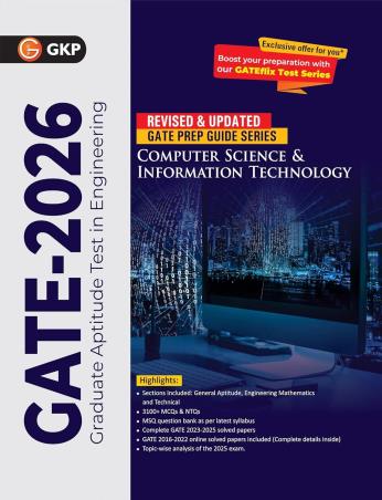 Book cover number 1 for GATE 2026 Computer Science & Information Technology written by NA published by G. K. Publications (P) Ltd.