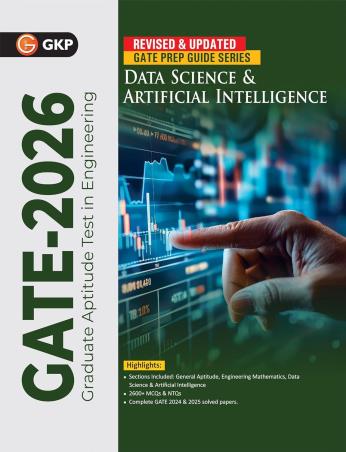 Book cover number 1 for GATE 2026 Data Science & Artificial Intelligence written by NA published by G. K. Publications (P) Ltd.
