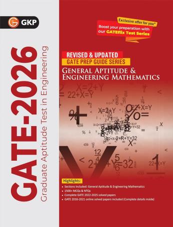 Book cover number 1 for GATE 2026 General Aptitude & Engineering Mathematics written by NA published by G. K. Publications (P) Ltd.