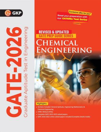 Book cover number 1 for GATE 2026 Chemical Engineering written by NA published by G. K. Publications (P) Ltd.