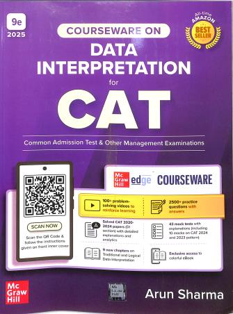 Book cover number 1 for Courseware On Data Interpretation CAT 2025 written by Arun Sharma published by McGraw Hill Education Private Limited