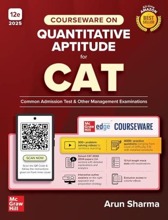 Book cover number 1 for Courseware On Quantitative Aptitude For CAT 2025 written by Arun Sharma published by McGraw Hill Education Private Limited