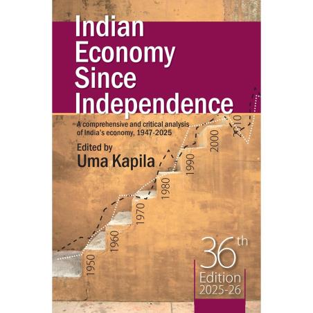 Book cover number 1 for Indian Economy Since Independence (36th Edition 2025-26) written by Uma Kapila published by Academic Foundation