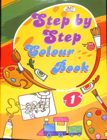 Book cover number 1 for Step By Step Colour Book 1 (NEP 2020) written by Peter Paul published by J. M. T.
