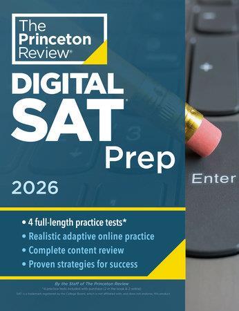 Book cover number 1 for The Princeton Review Digital SAT Prep, 2026 written by NA published by Penguin Random House
