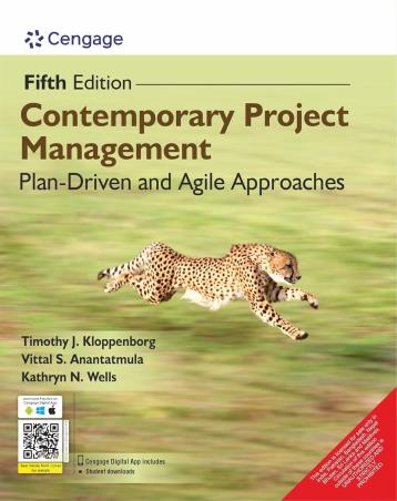 Book cover number 1 for Contemporary Project Management : Plan Driven And Agile Approaches written by Timothy J. Kloppenborg, Vittal S. Anantatmula, Kathryn Wells published by Cengage Learning India Private Limited
