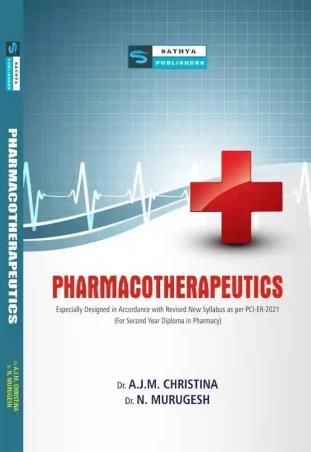 Book cover number 1 for Pharmacotherapeutics written by N. Murugesh, A. J. M. Christina published by Sathya Publishers