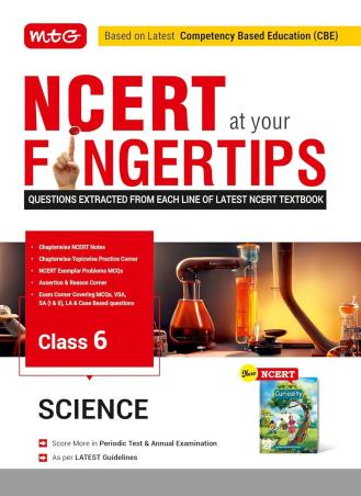 Book cover number 1 for NCERT At Your Fingertips : Science Class 6 written by NA published by MTG Learning Media (P) Ltd.