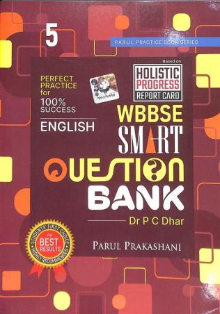 Book cover number 1 for Parul Smart English Question Bank Class 5 written by P. C. Dhar published by Parul Prakashani Pvt Ltd