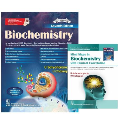 Book cover number 1 for Biochemistry (Silver Jubilee Edition) written by U. Satyanarayana, U. Chakrapani published by CBS Publishers & Distributors Pvt. Ltd.
