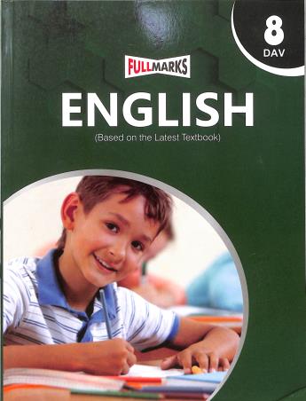 Book cover number 1 for English 8 (DAV) written by NA published by Full Marks Pvt. Ltd.