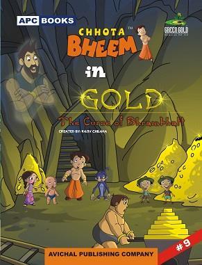 Book cover number 1 for APC Chhota Bheem In Gold The Curse Of Bhrambhatt Volume 9 written by NA published by Avichal Publishing Company