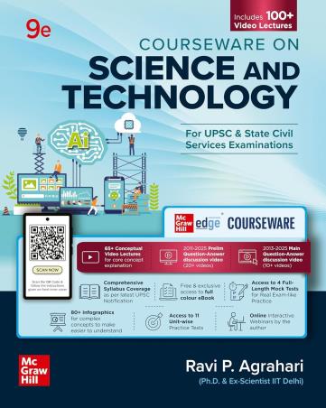 Book cover number 1 for Courseware On Science And Technology (For UPSC & State Civil Services Examinations) written by NA published by McGraw Hill Education Private Limited
