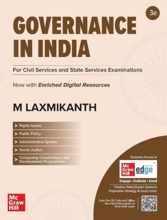 Book cover number 1 for Governance In India (For Civil Services And State Services Examinations) written by NA published by McGraw Hill Education Private Limited