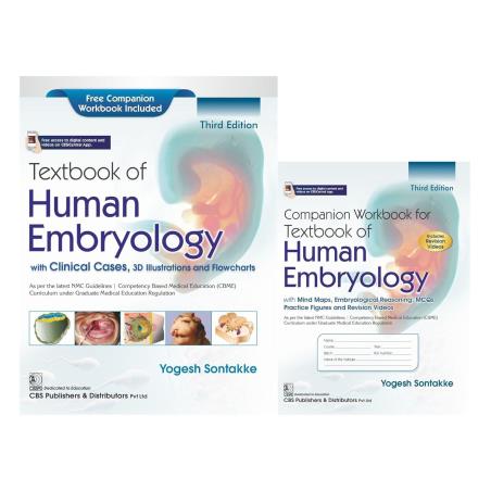 Book cover number 1 for Textbook of Human Embryology, with Clinical Cases (With Companion Workbook) written by Yogesh Sontakke published by CBS Publishers & Distributors Pvt. Ltd.