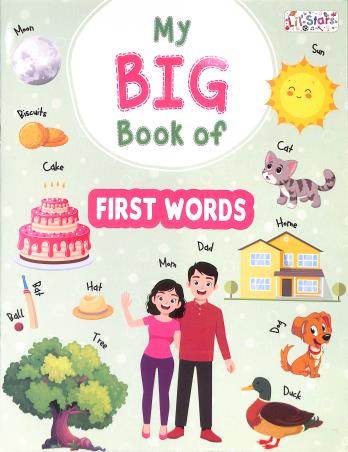 Book cover number 1 for My Big Book Of First Words written by NA published by Pegasus