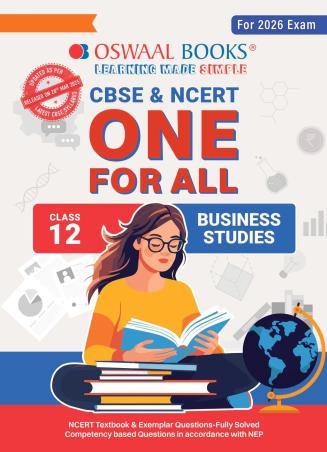 Book cover number 1 for CBSE & NCERT One for All Class 12 Business Studies (For 2026 Exam) written by NA published by Oswaal Books