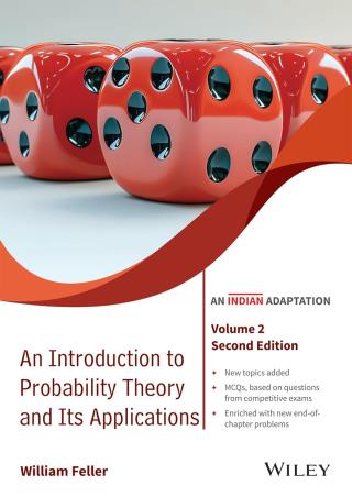 Book cover number 1 for An Introduction To Probability Theory And Its Applications Volume 2 written by William Feller published by Wiley India Pvt. Ltd.