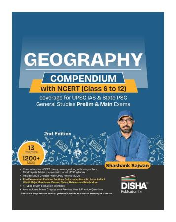 Book cover number 1 for Geography Compendium With NCERT (Class 6 To 12) written by NA published by Disha Publication