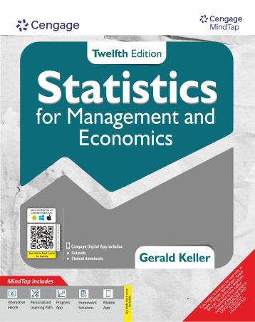 Book cover number 1 for Statistics For Management And Economics written by Gerald Keller published by Cengage Learning India Private Limited