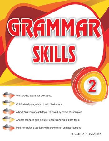 Book cover number 1 for Grammar Skills 2 written by Suvarna Bhajanka published by Blueberry Books