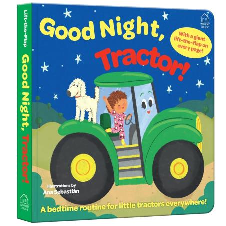 Book cover number 1 for Good Night, Tractor! (Lift The Flap) written by NA published by Wonder House
