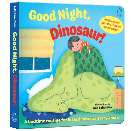 Book cover number 1 for Good Night, Dinosaur! (Lift the Flap) written by NA published by Wonder House