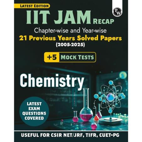 Book cover number 1 for IIT JAM Recap 21 Previous Years Solved Papers (2005-2025) Chemistry written by NA published by Physicswallah Private Limited
