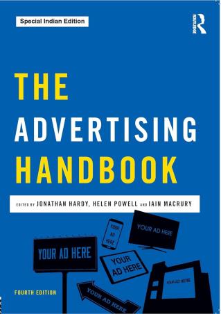 Book cover number 1 for The Advertising Handbook written by Jonathan Hardy, Helen Powell, Iain Macrury published by Routledge