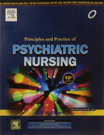 Book cover number 1 for Principles And Practice Of Psychiatric Nursing written by Gail W. Stuart published by Elsevier