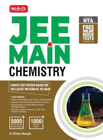 Book cover number 1 for JEE Main Chemistry written by Bindu Mangla published by MTG Learning Media (P) Ltd.