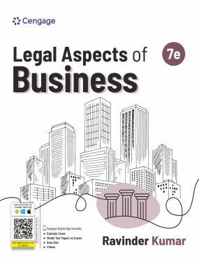 Book cover number 1 for Legal Aspects Of Business written by Ravinder Kumar published by Cengage Learning India Private Limited