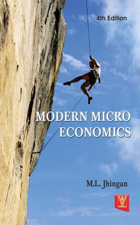 Book cover number 1 for Modern Micro Economics written by M. L. Jhingan published by Vrinda Publications (P) Ltd.