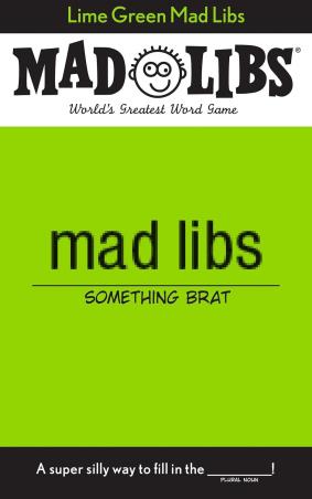 Book cover number 1 for Lime Green Mad Libs : World's Greatest Word Game written by Jack Monaco published by Mad Libs